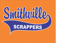 #101 SCRAPPERS FALL SOFTBALL 50/50 COTTON T SHIRT YOUTH & ADULT ORANGE 8000