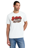 #123 SMITHVILLE SKIBOS, TRI BLEND SHORT SLEEVE T, WHITE, ADULT, DM130, DESIGN #3