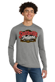 #123 SMITHVILLE SKIBOS, TRI BLEND LONG SLEEVE, HEATHER GREY, ADULT, DM132, DESIGN # 4