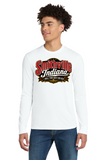 #123 SMITHVILLE SKIBOS, TRI BLEND LONG SLEEVE T, WHITE, ADULT, DM132, DESIGN #4