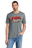 #123 SMITHVILLE SKIBOS, TRI BLEND SHORT SLEEVE T, H. GREY, ADULT, DM130, DESIGN #3