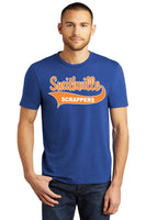 #101 SCRAPPER FALL SOFTBALL TRI BLEND T YOUTH & ADULT ROYAL DM130