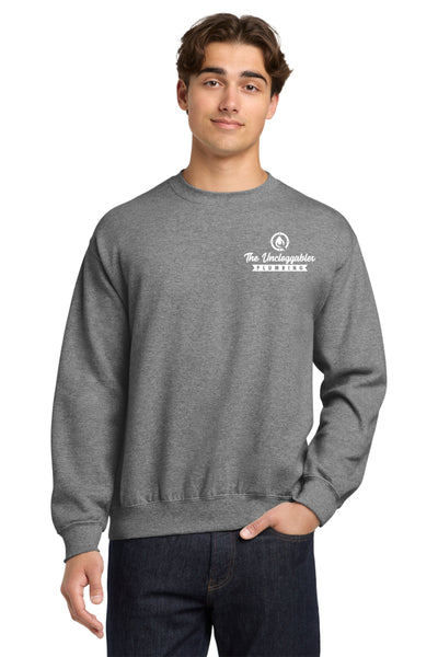 #056 THE UNCLOGGABLES CREW NECK   GRAPHITE HEATHER  18000
