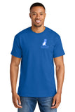 #136 WRHS, COTTON T SHIRT, ROYAL BLUE, YOUTH & ADULT, DESIGN #1