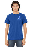#136 WRHS, TRI BLEND T SHIRT, DEEP ROYAL BLUE, YOUTH & ADULT, STYLE #DM130 DESIGN #1