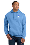 #136 WRHS, HOODIE, COLUMBIA BLUE, YOUTH & ADULT, 18500, DESIGN #2