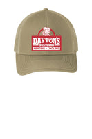 #056a DAYTON'S HEATING & COOLING TRUCKER HATS COYOTE BROWN STYLE# C112