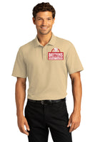 #056a DAYTON'S HEATING AND COOLING PORT AUTHORITY POLO WHEAT STYLE# K810