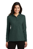 #102 BENDER LUMBER FALL 2025 LADIES COTTON LONG SLEEVE POLO  L500LS